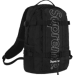 Black Backpack with logo